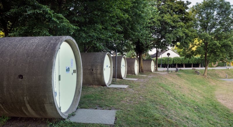 sewer pipe hotel
