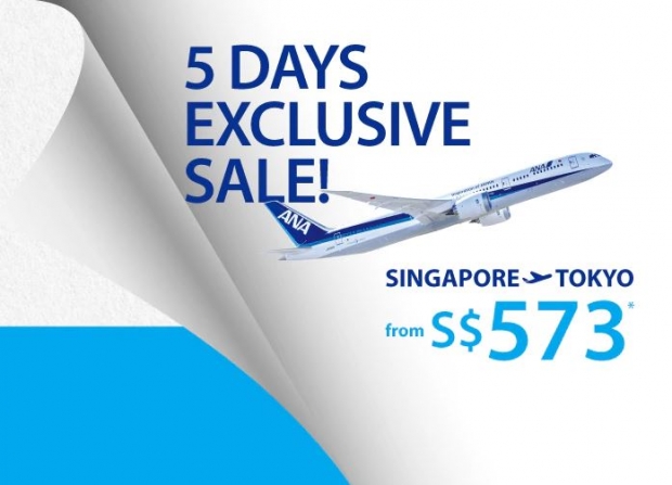 5 Day Sale - Fly to Japan with All Nippon Airways from SGD573