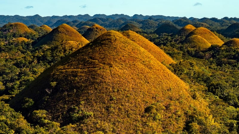 chocolate hills, bohol, philippines