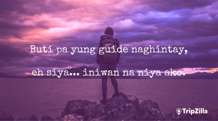 filipino backpacker hugot lines