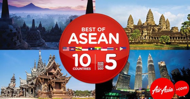 Discover the Best of ASEAN from SGD5 with AirAsia