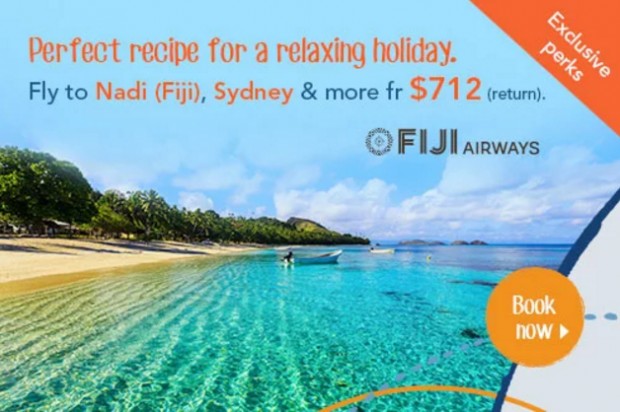 Special Fares with Fiji Airways from SGD712 via Zuji