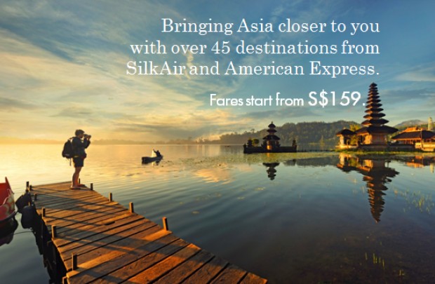 Fly from S$159 with SilkAir Two-To-Go Fares and American Express