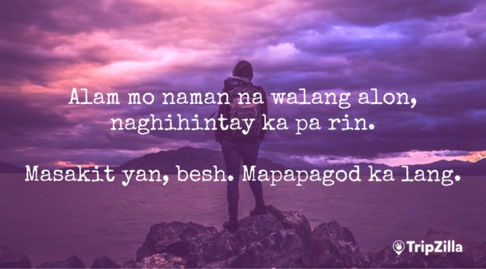 filipino backpacker hugot lines