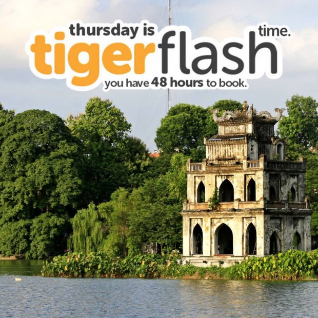TigerFlash is on! Fly Around Asia with Tigerair from SGD45