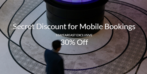 Secret Discount for Mobile Bookings in Far East Hospitality