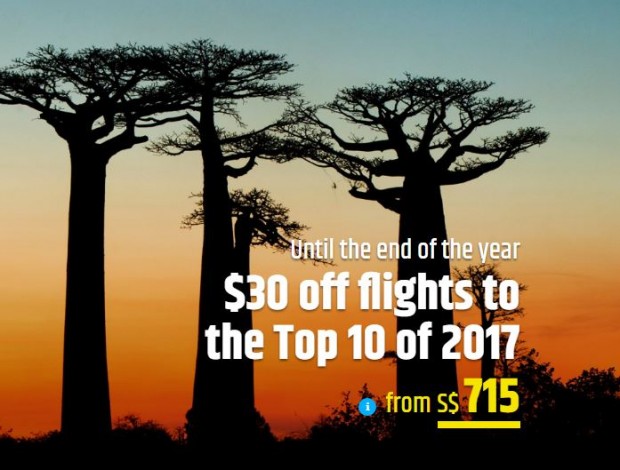 Magnificent December Deal with SGD30 Off on Flight Fares