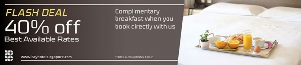 40% Off Best Available Rate in Bay Hotel Singapore