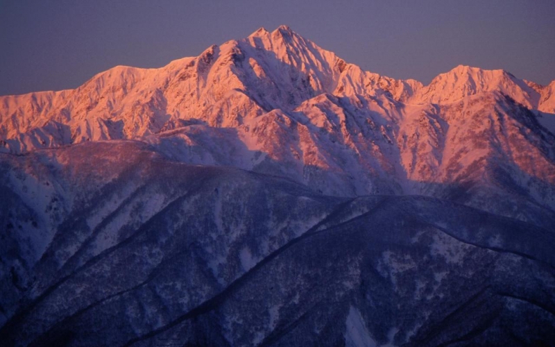 morgenrot over hakuba