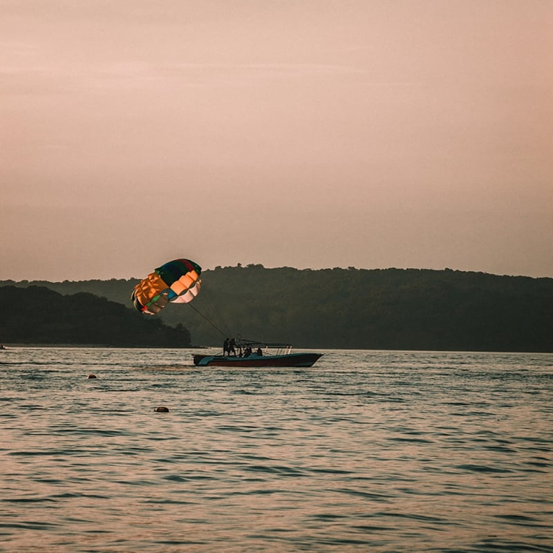 parasailing outdoors at langkawi