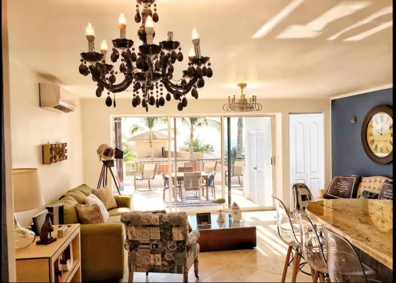 luxurious beach condo airbnb los cabos living room