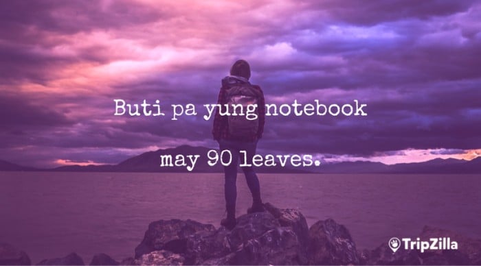 filipino backpacker hugot lines