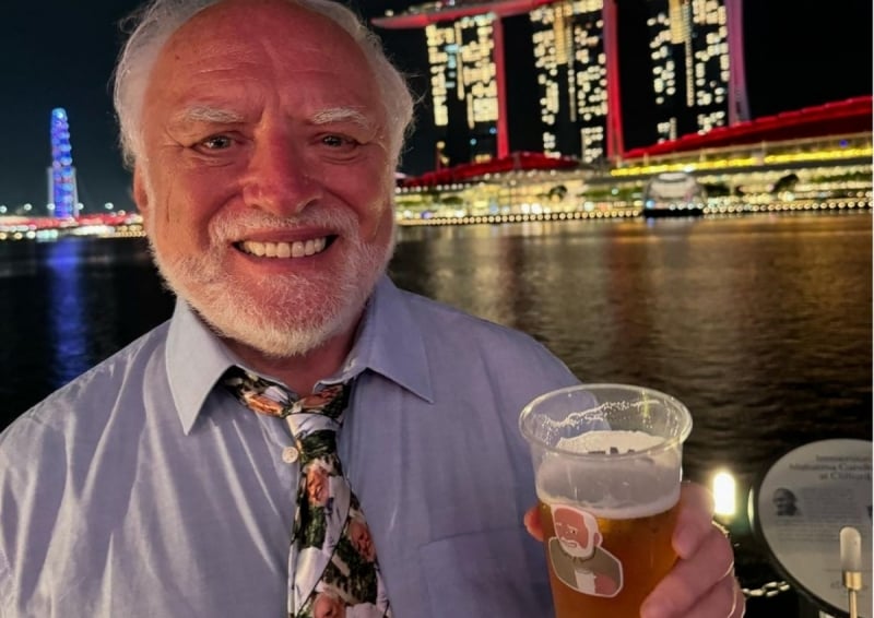 Hide the pain Harold in Singapore