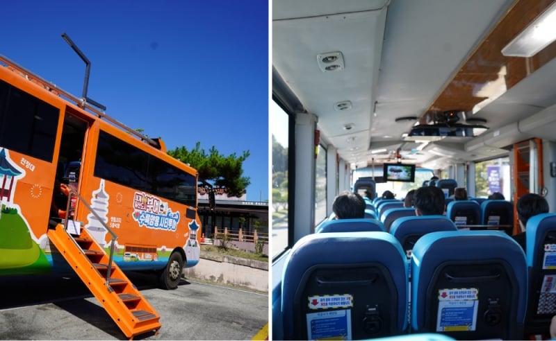 Amphibious bus tour, buyeo itinerary