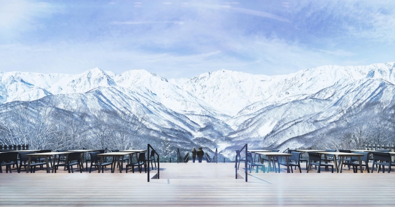 view from hakuba mountain harbour