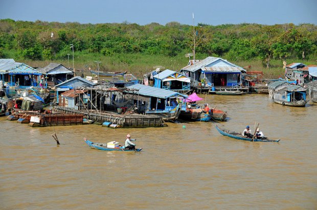 Tonle sap, campuchia Du Lịch Bụi Châu Á