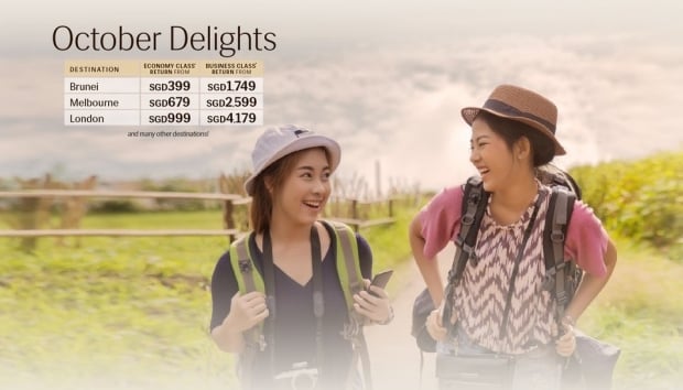October Delights Offer in Royal Brunei Airlines for your Next Getaway