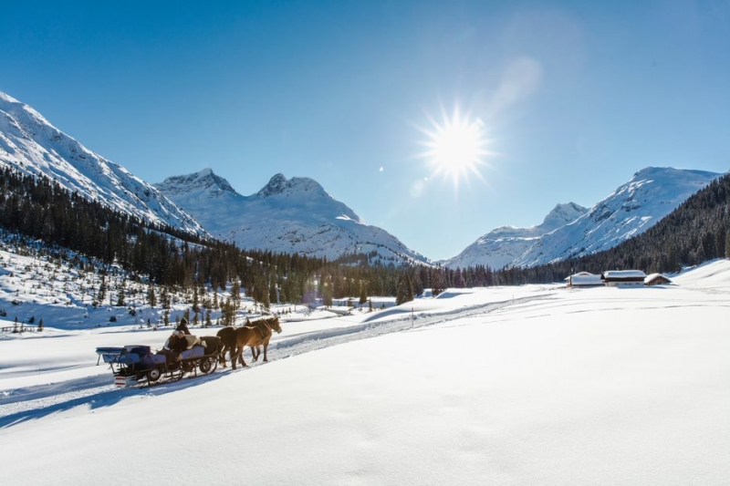 lech zürs am arlberg sleigh ride