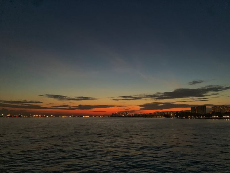 bedok jetty sunset singapore