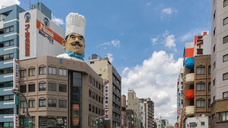 Kappabashi-Dori (Kitchen town) in Tokyo