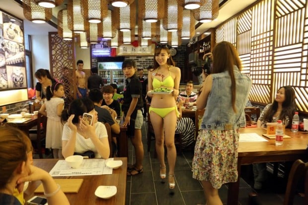 Step Aside Hooters This Bikini Restaurant in China has One Upped You