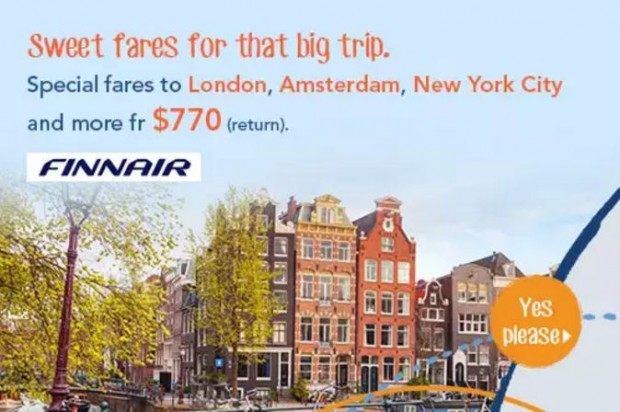 Finnair - Promotional Flights and Airfares via Zuji