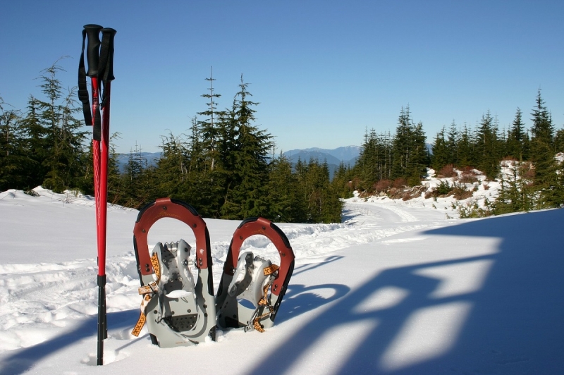 snowshoe hiking