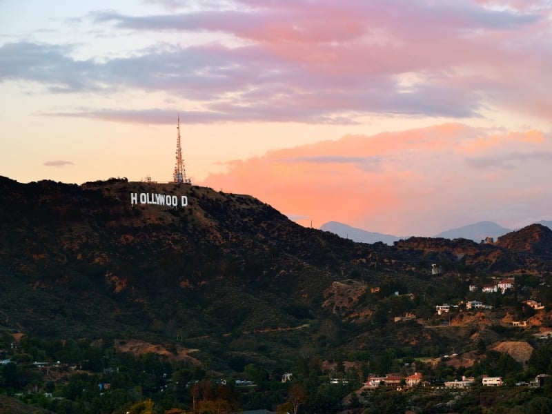 Hollywood sign, panoramic view