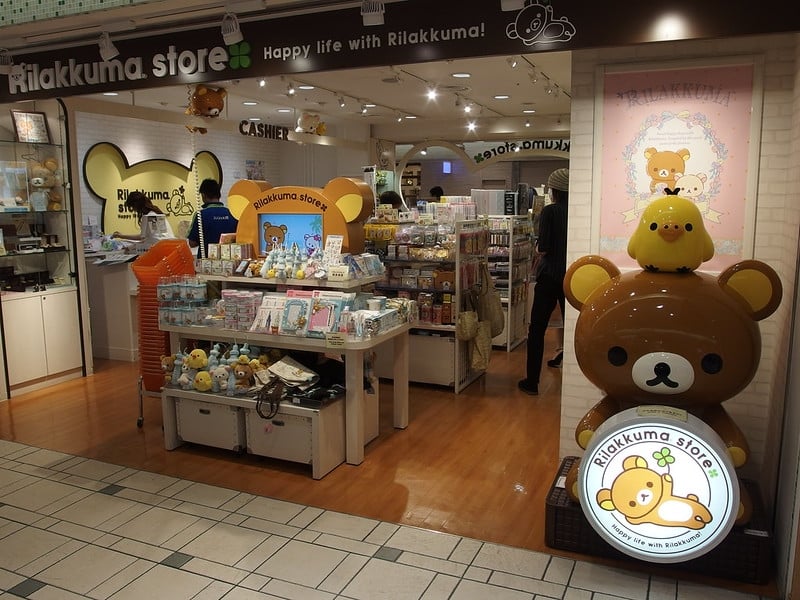 Rilakkuma store in Tokyo character street