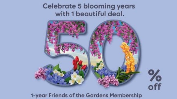 50% Off Membership Renewal or Sign Up as Friends of the Garden in Gardens by the Bay