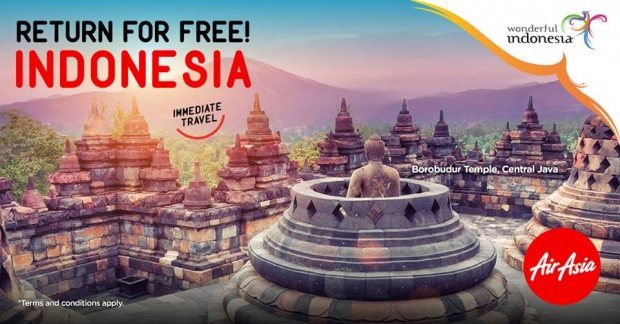 Return for FREE as your Fly to Indonesia with AirAsia