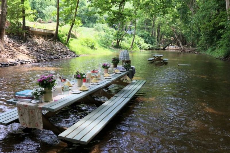 high tea on pachee river