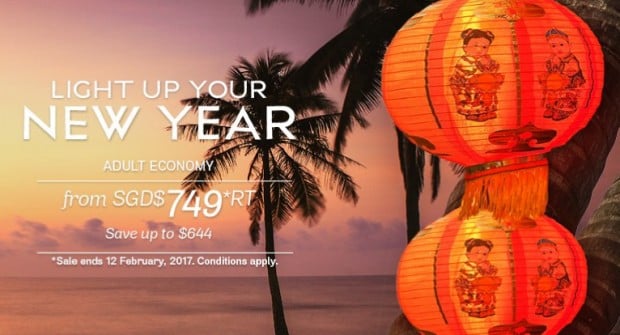 Light Up the Lunar New Year with Flights on Fiji Airways from SGD749
