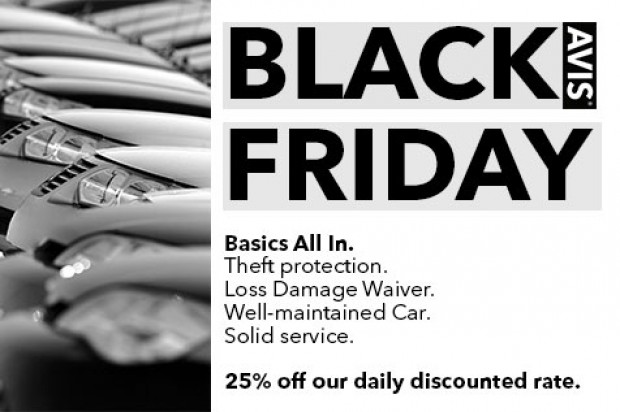 25% OFF Black Friday Sales with Avis