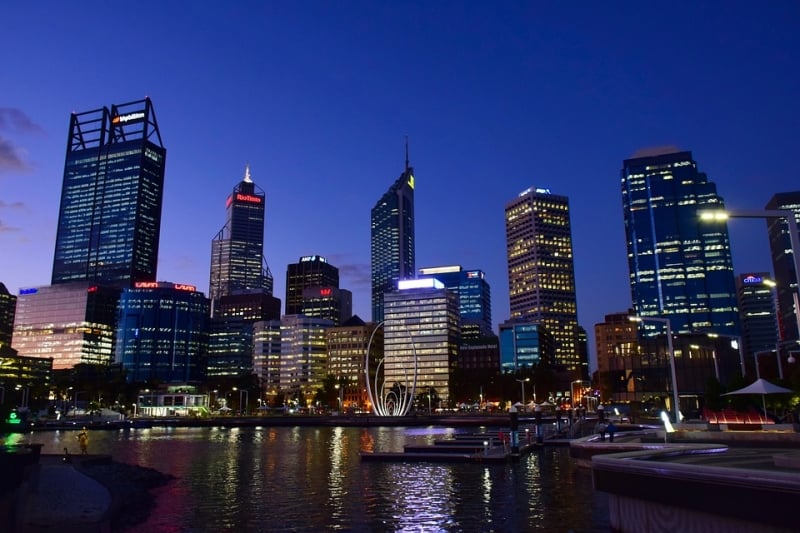 perth night skyline