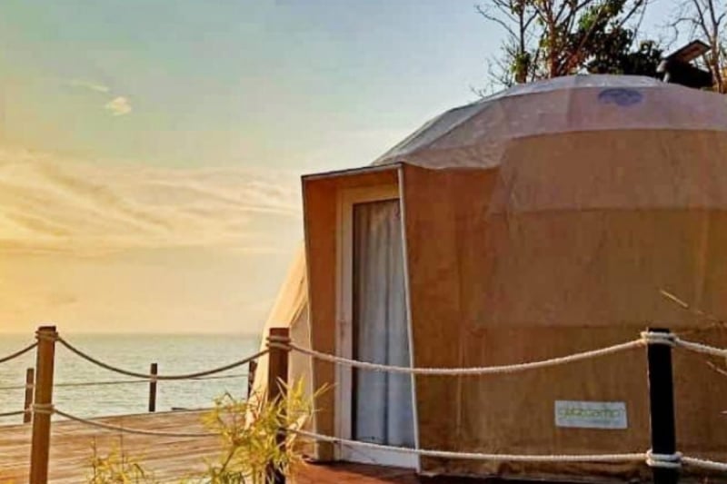 Beach, glamping