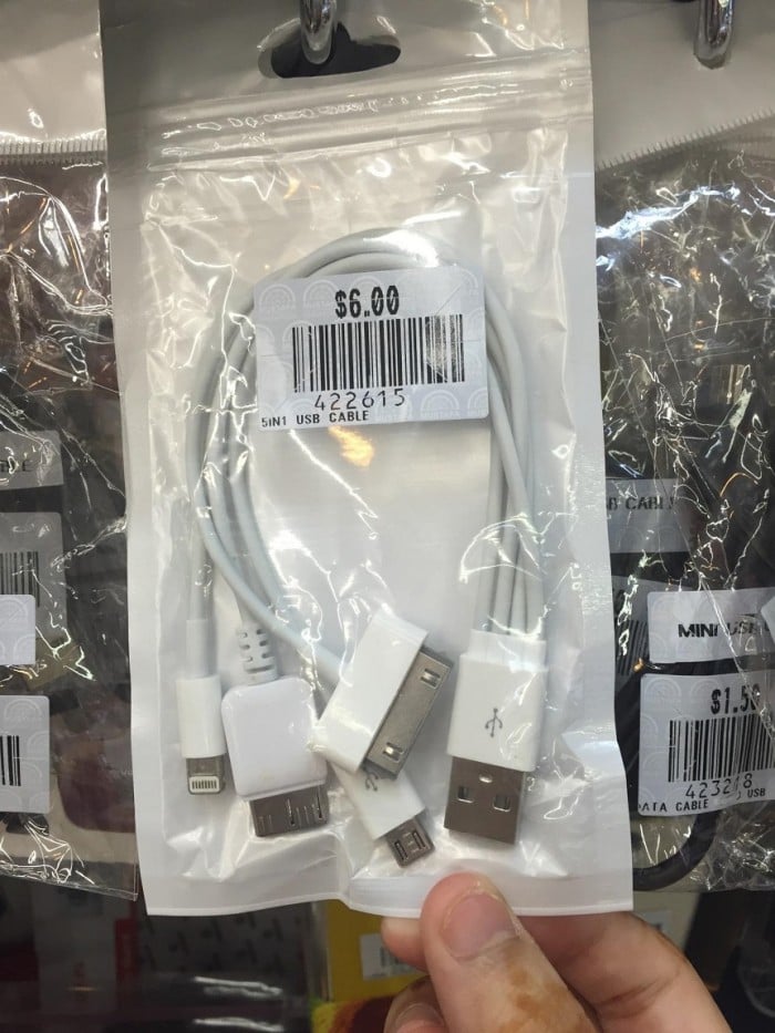5 in 1 USB cable