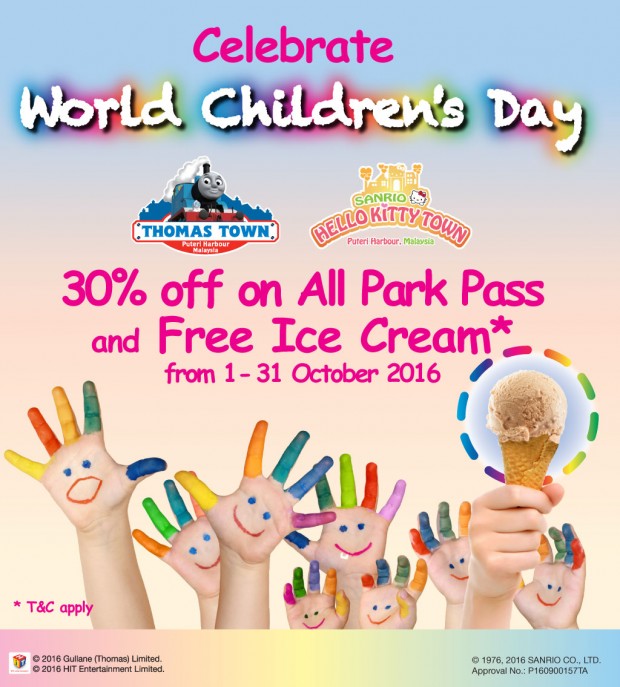 World Children's Day Celebration | 30% Off Admission Ticket + Ice Cream from Puteri Harbour