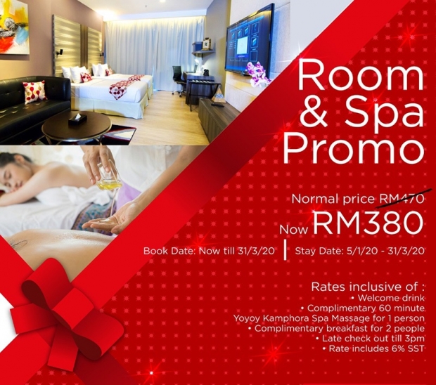 Room and Spa Promo from RM380 at Ramada KLCC