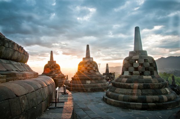 borobudur, Indonesia Du Lịch Bụi Châu Á