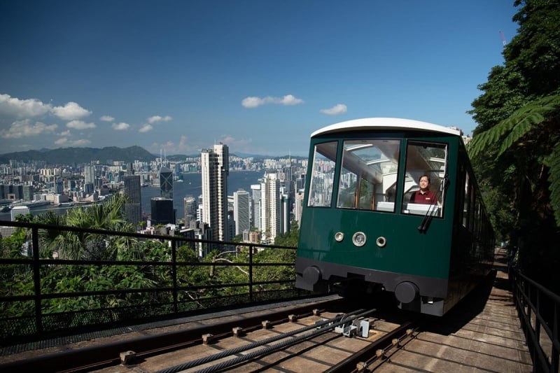 hong kong peak tram