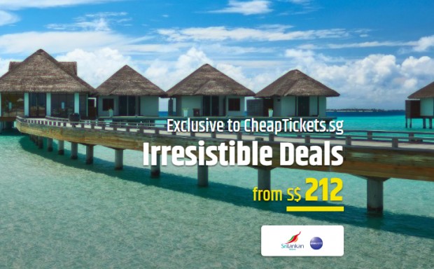 Irresistible Maldives Deals with SriLankan Airlines and CheapTickets.sg