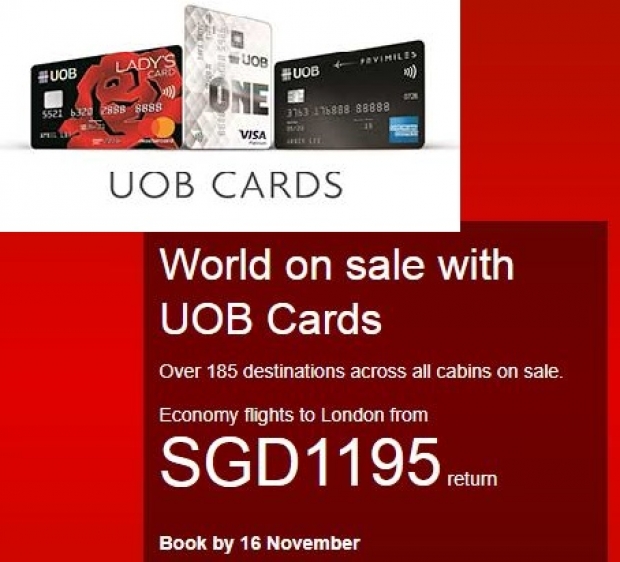 The World on Sale from SGD665 in British Airways with UOB Cards